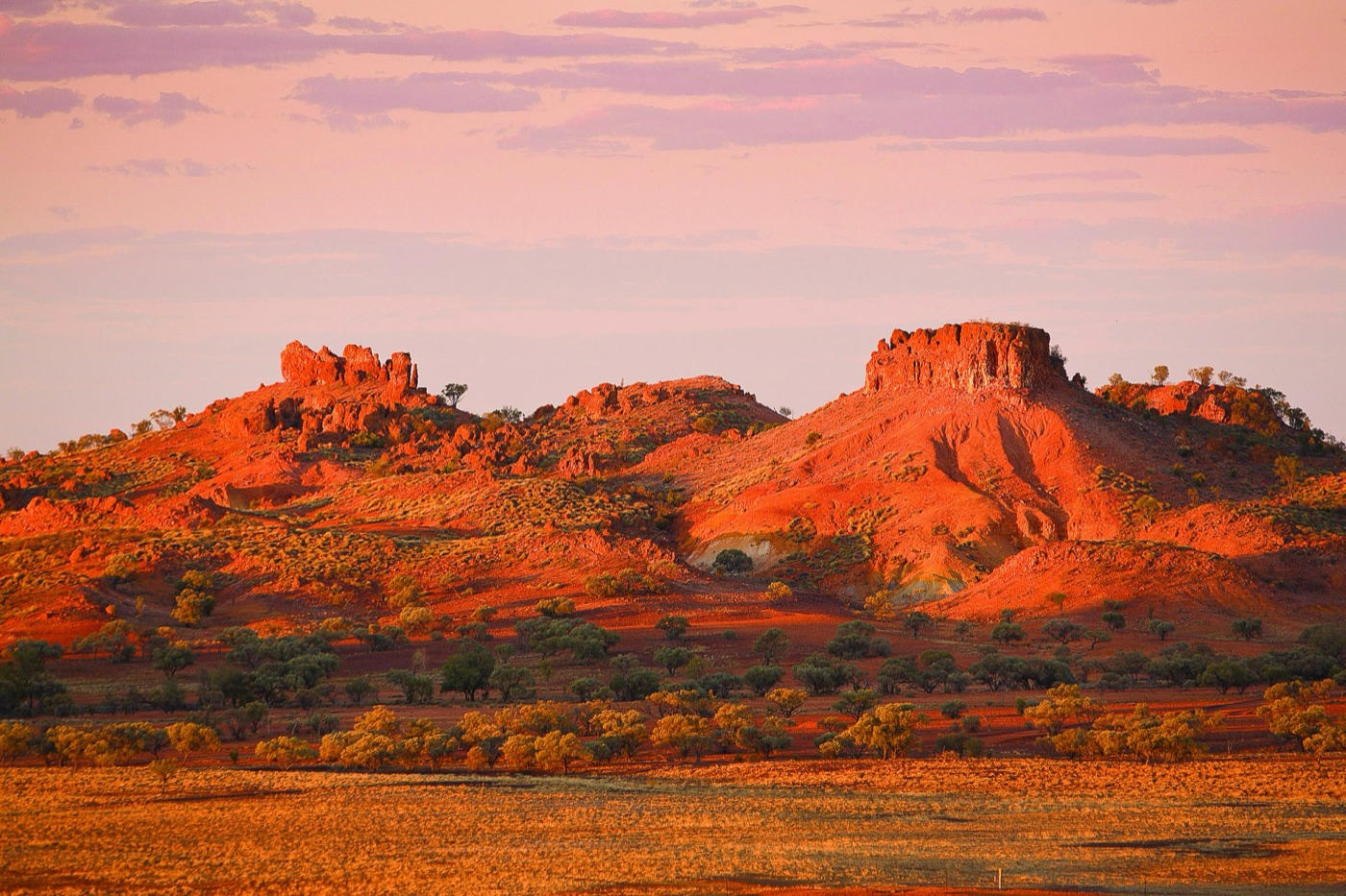 Central Queensland outback at sunset — Yiman country